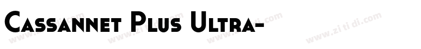 Cassannet Plus Ultra字体转换